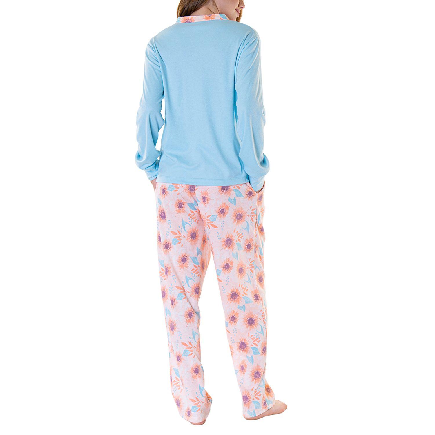 Pijama Botones Mujer 8533-1