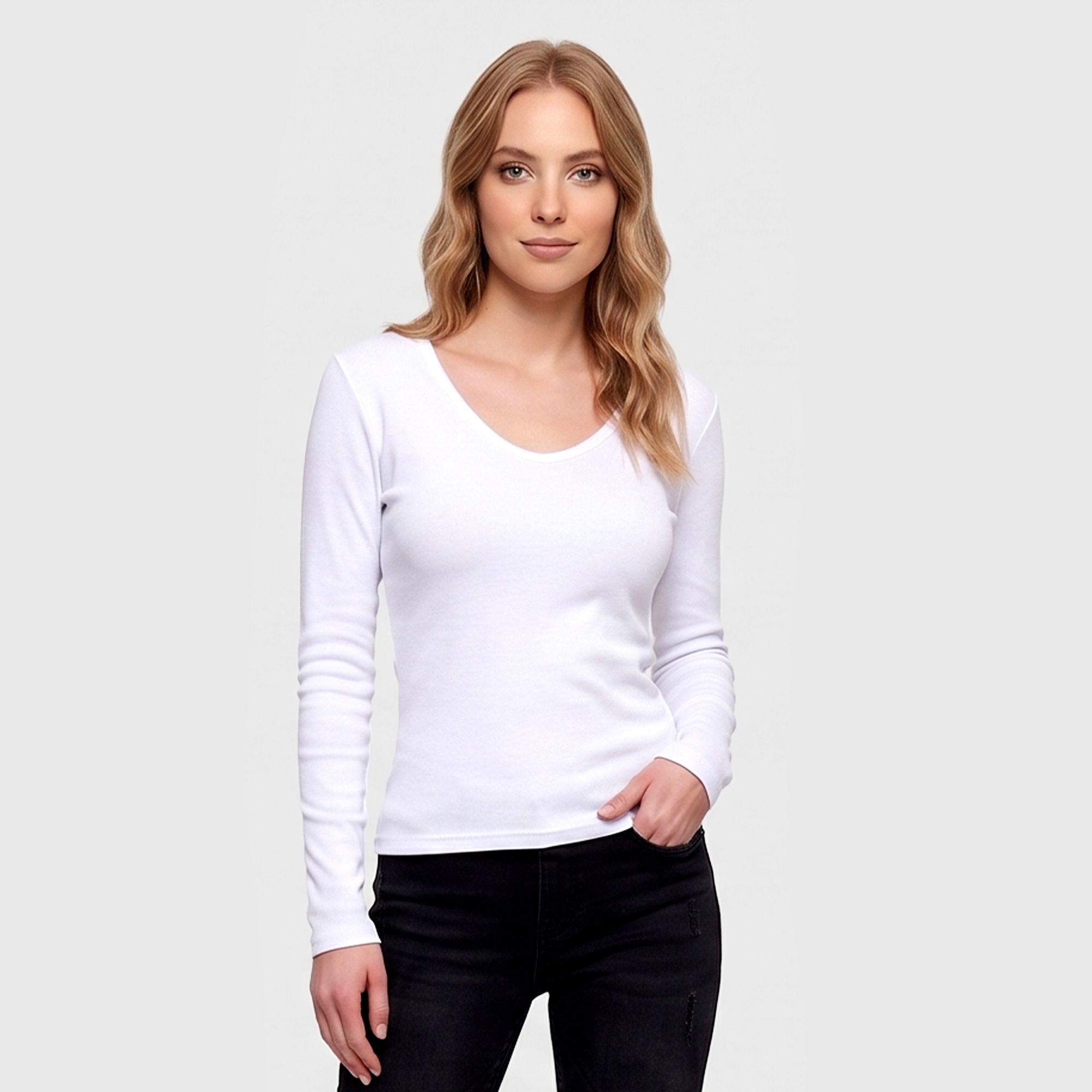 Camiseta Algodón Manga Larga Mujer 906-0