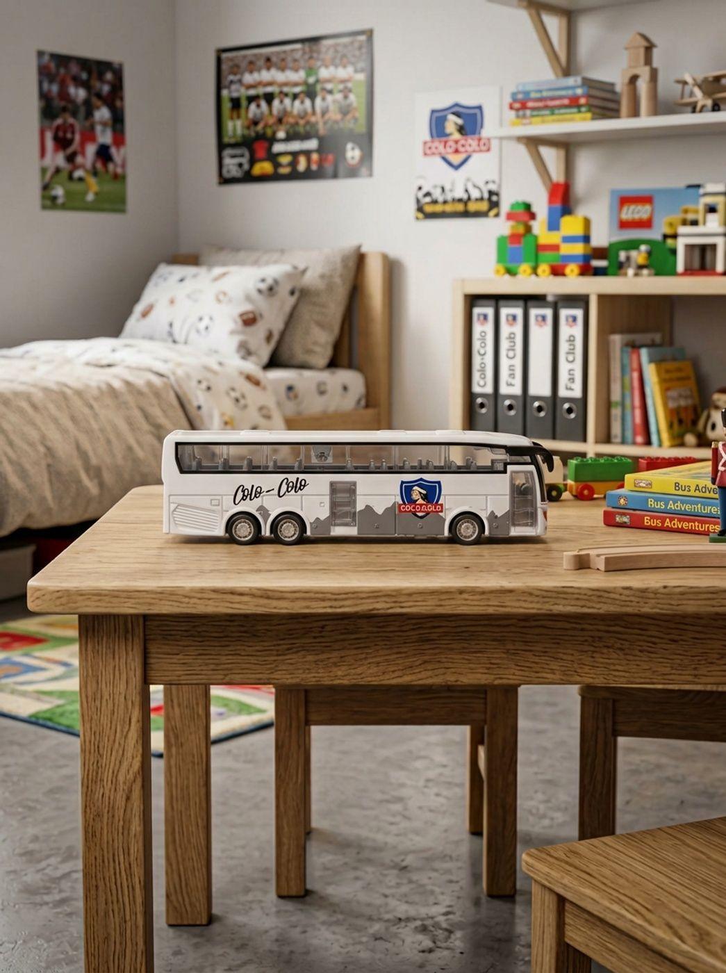CAJA COMPLETA Bus Colo-Colo Titoys - Colección Oficial Cacique Albo - Juguete Coleccionable Niños-5