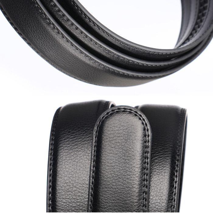Cinturon ejecutivo automatico cuero negro hombre. Modelo Daimler Premium-3