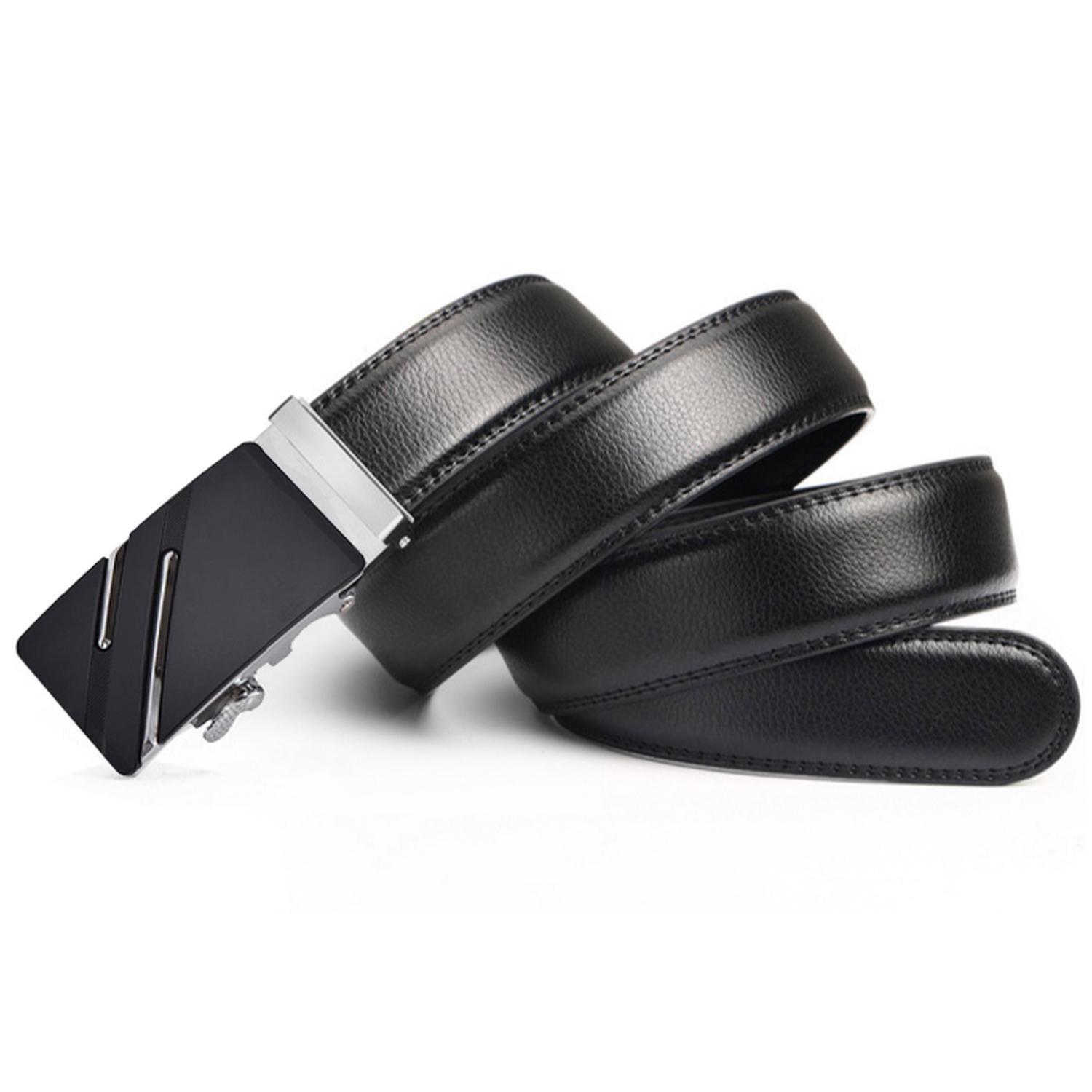 Cinturón Sonec hombre ejecutivo automático modelo Luxury Plateado-0