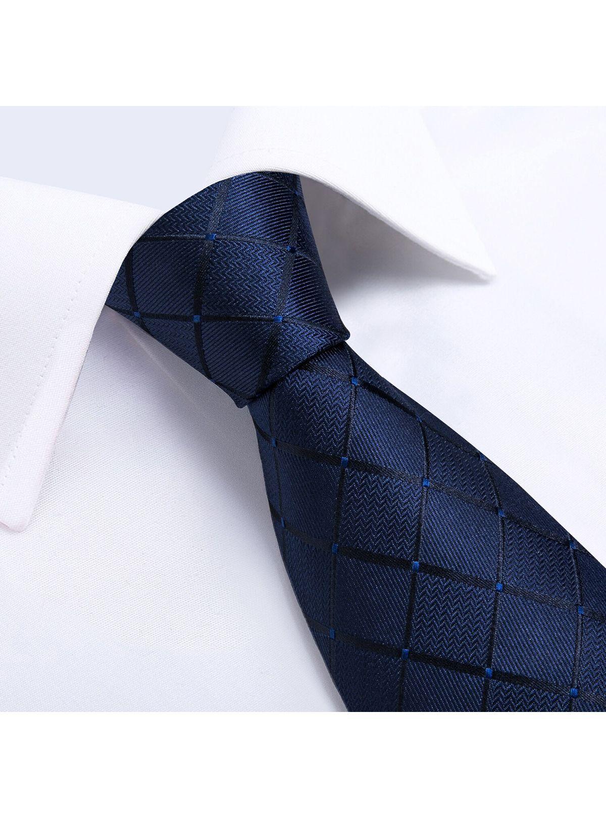 Set Corbata + Paño + Collera formal hombre. Modelo Sangre Azul-2