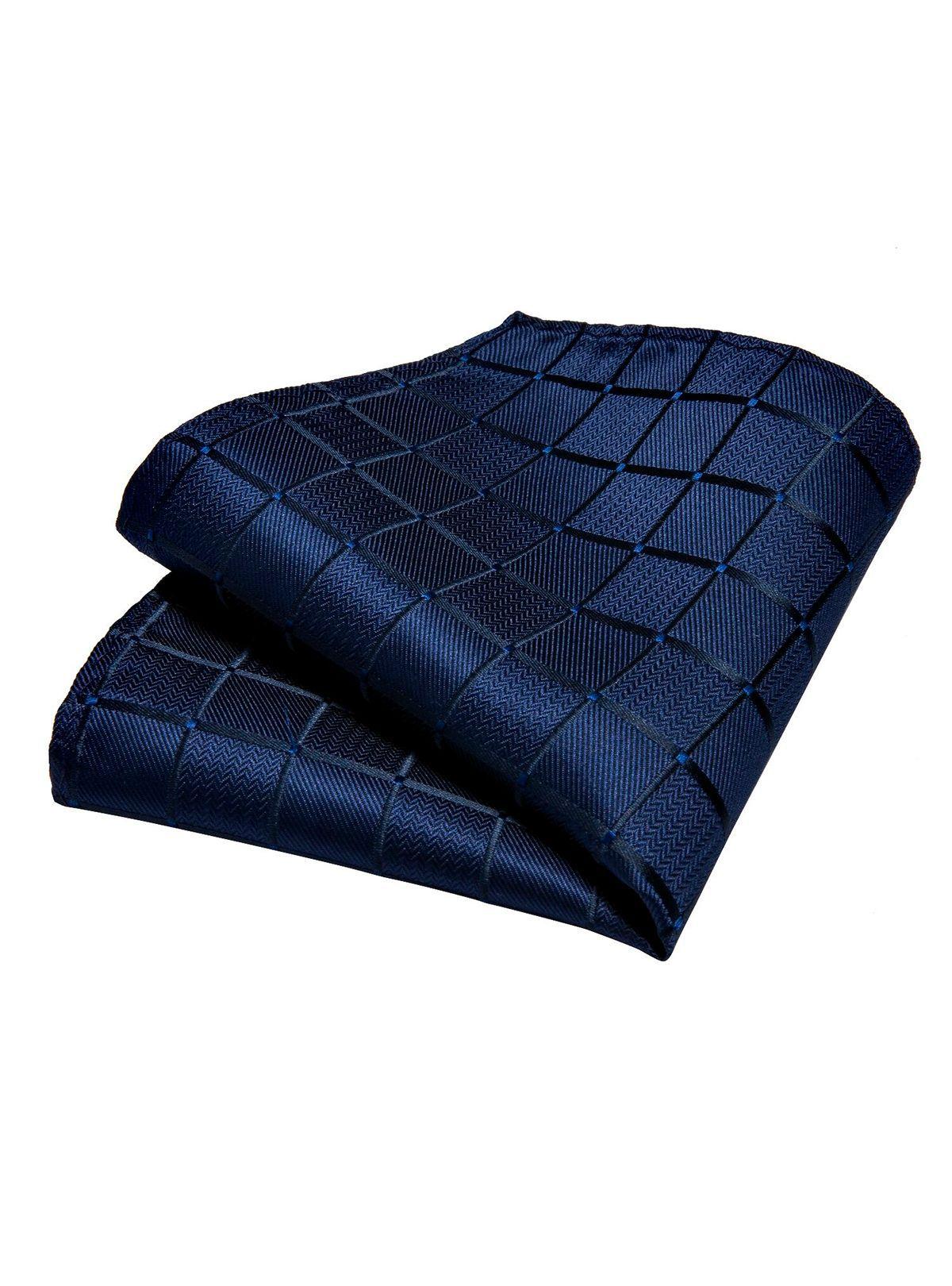 Set Corbata + Paño + Collera formal hombre. Modelo Sangre Azul-3