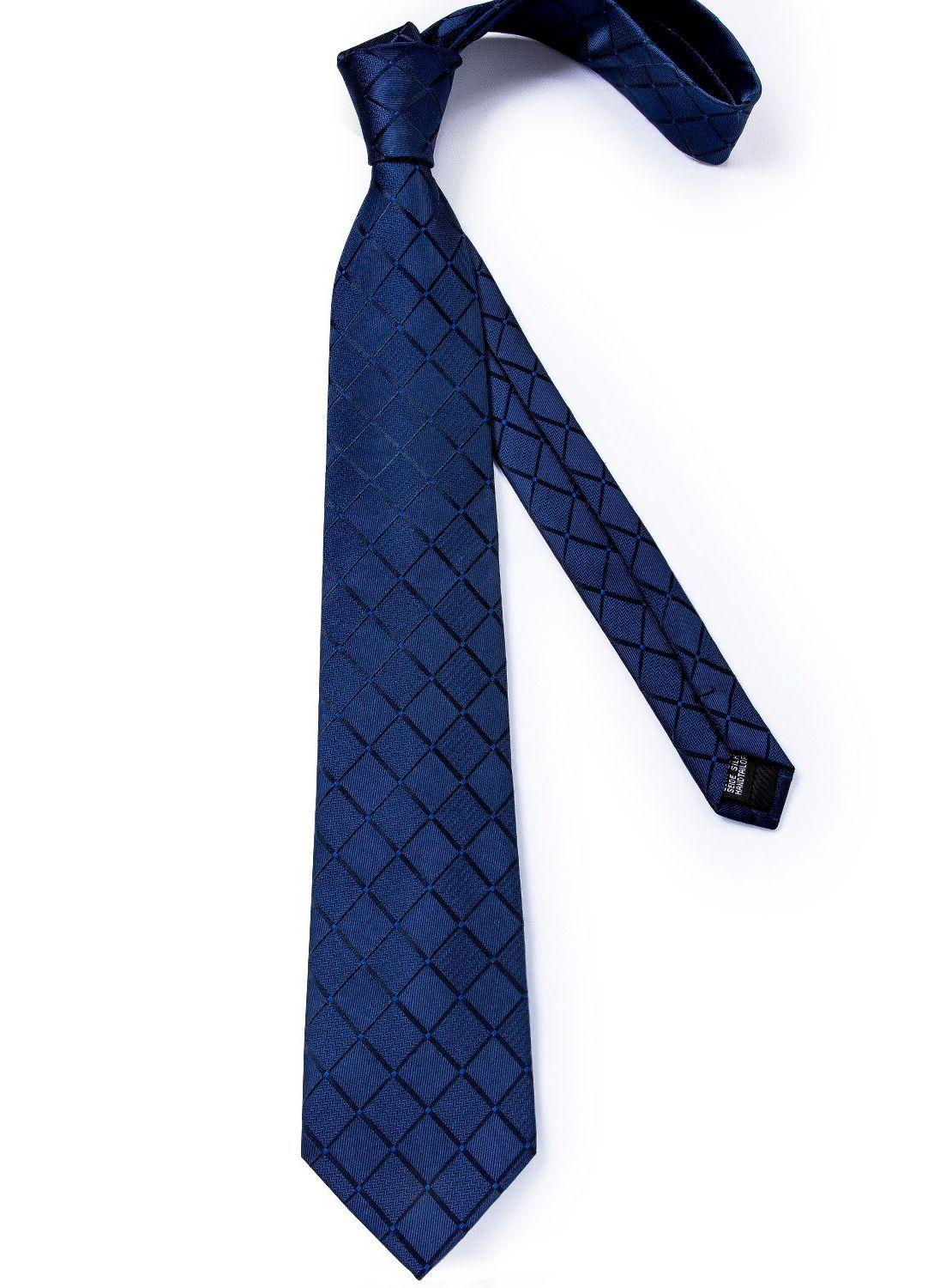 Set Corbata + Paño + Collera formal hombre. Modelo Sangre Azul-5
