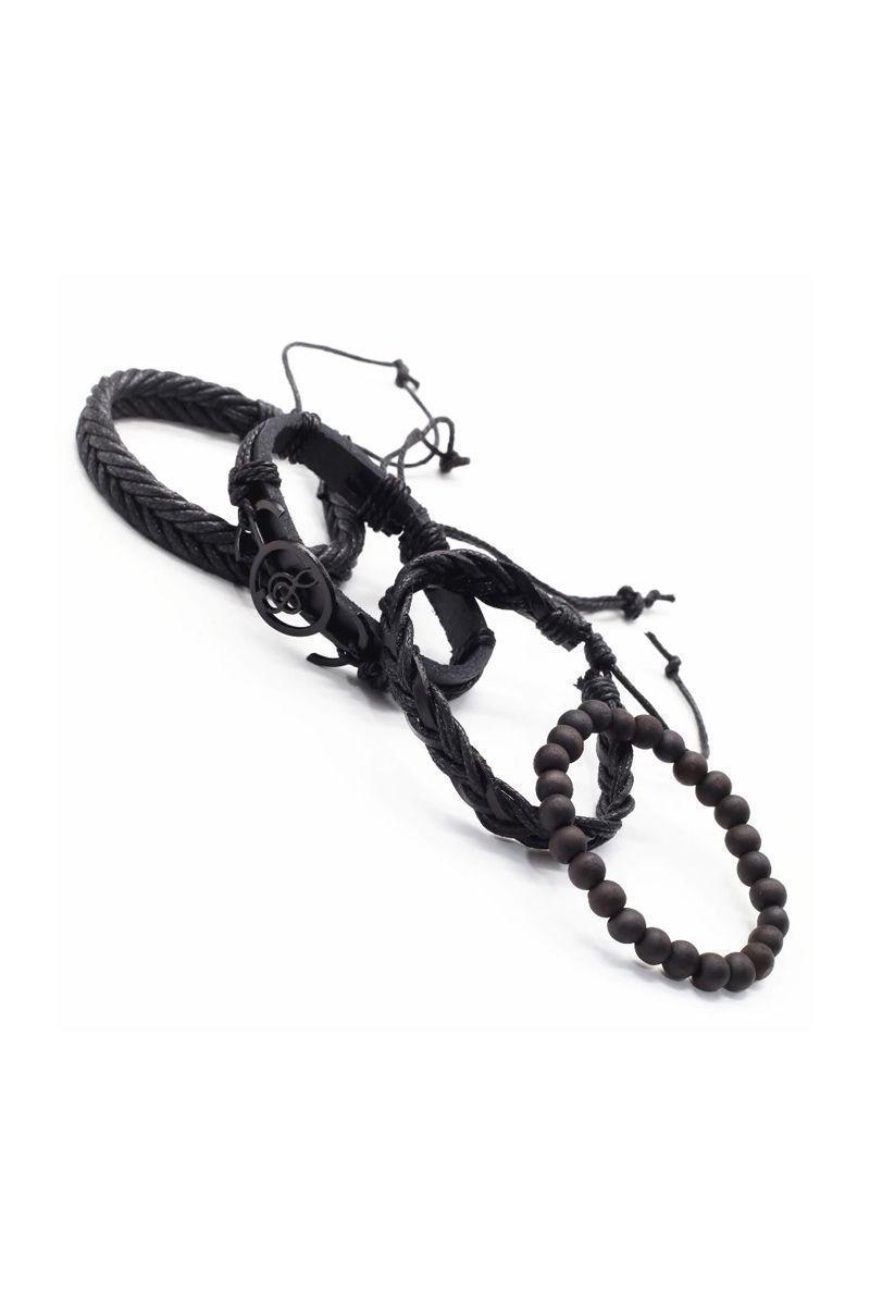 Pulsera Cuero Unisex. Modelo Musical Treble Cleaf-1