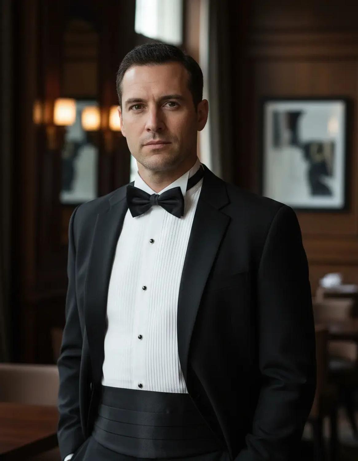 Faja Formal Corbatin Ajustables Hombre Matrimonio Cummerbund-0