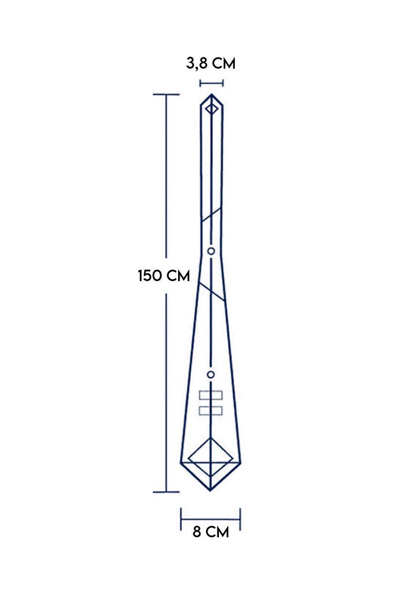 Corbata Seda Hombre con paño y colleras. Modelo Blue Label-5