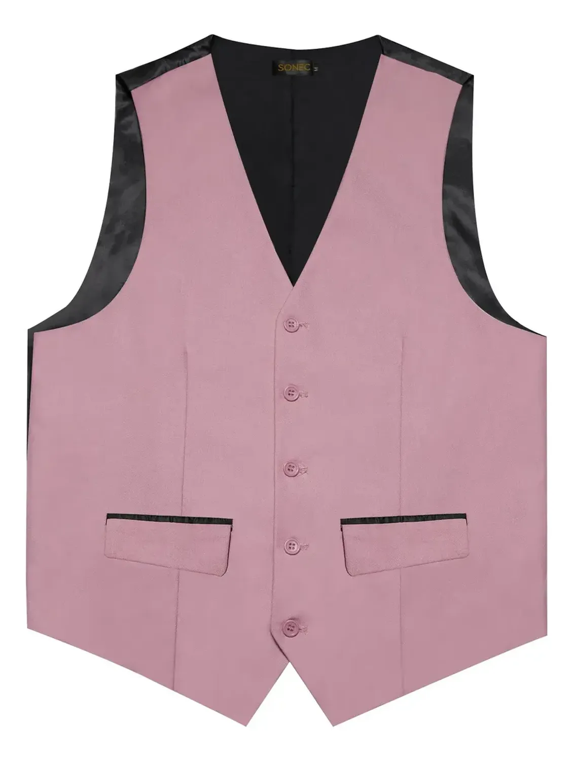 Chaleco Gilet Hombre. Chaqueta Formal Sin Mangas Matrimonio XL Gris 3 botones-1