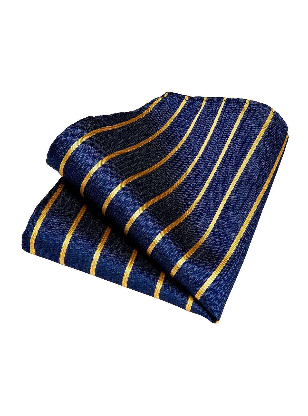 Set Corbata + Paño + Collera formal hombre. Modelo Blue Golden-4