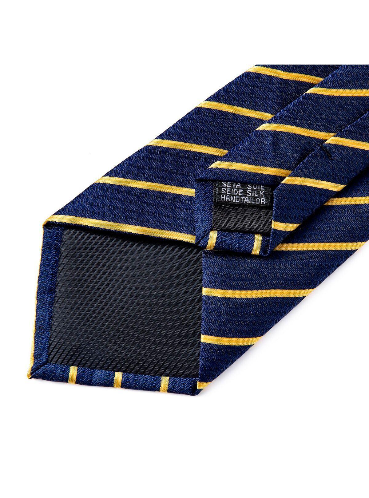 Set Corbata + Paño + Collera formal hombre. Modelo Blue Golden-5