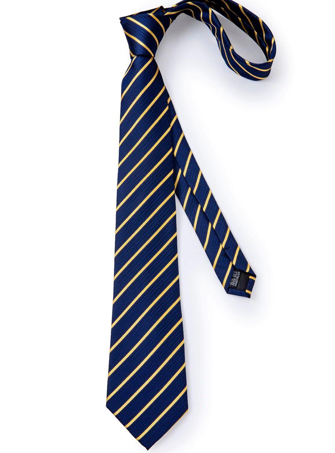 Set Corbata + Paño + Collera formal hombre. Modelo Blue Golden-6