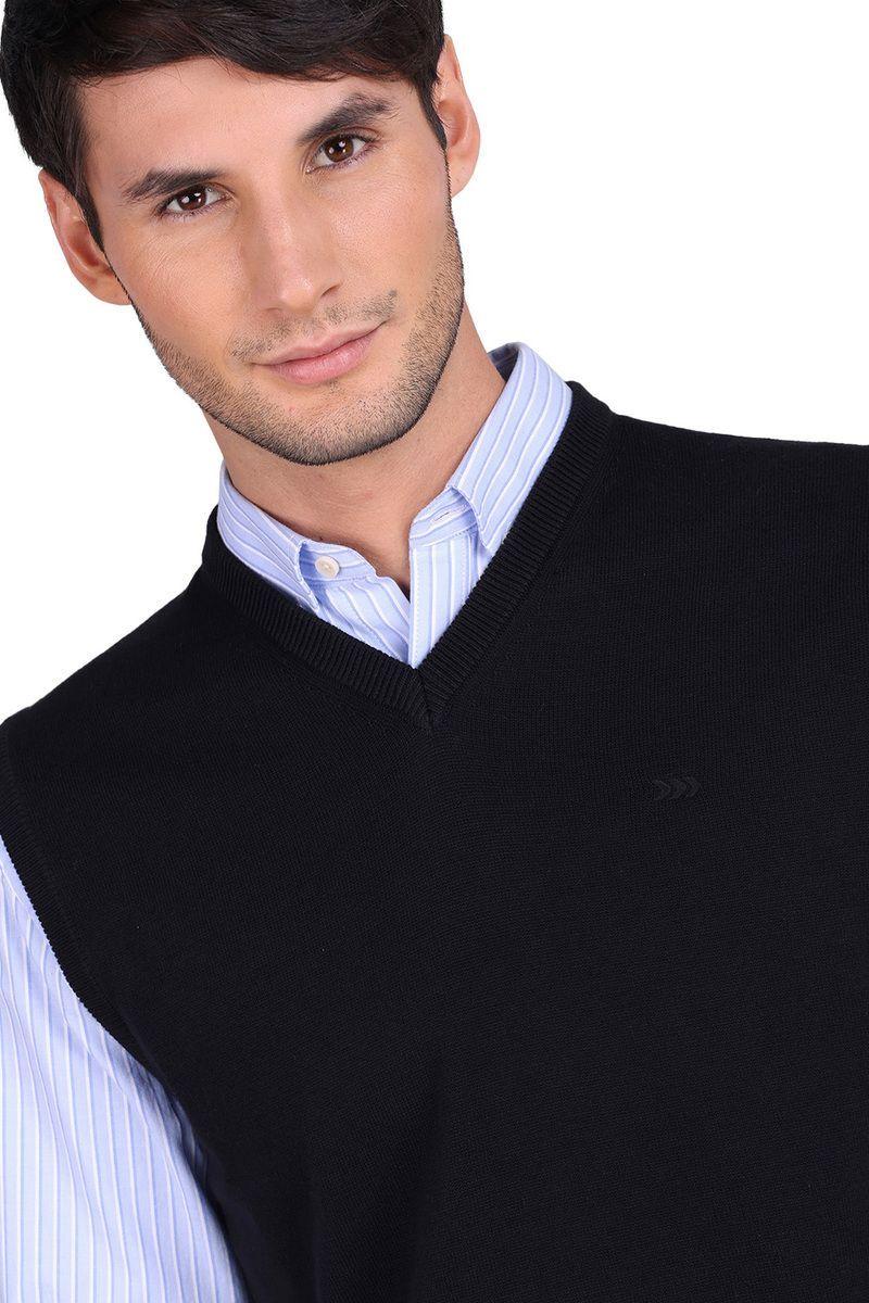 Sweater Chaleco Hombre Sin Mangas Cuello V semiformal para trabajo Arrow-3