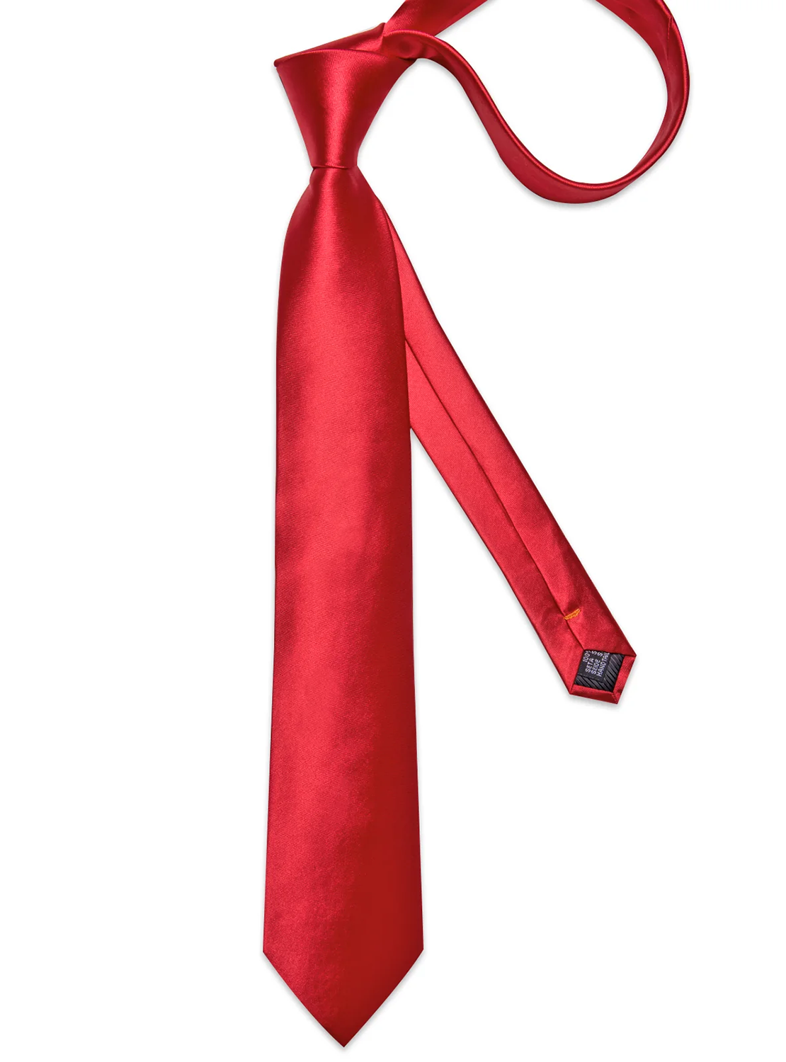 Set Corbata y paño Seda para hombres. Modelo Rojo Italiano-3