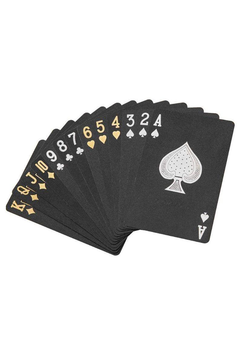 Juego de Naipes Negro. Baraja Inglesa. Poker Black-0