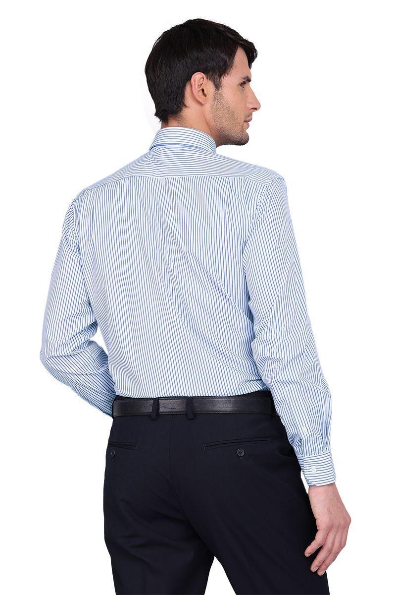 Camisa a Rayas Formal Hombre Cuello con Botones Bolsillo Tailored Fit. Arrow-2