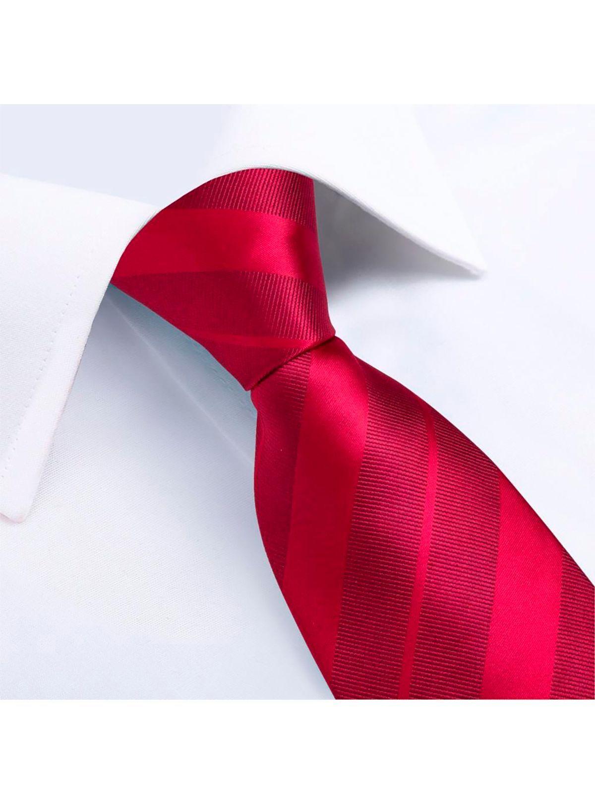 Set Corbata + Paño + Collera formal hombre. Modelo Bermellon-2