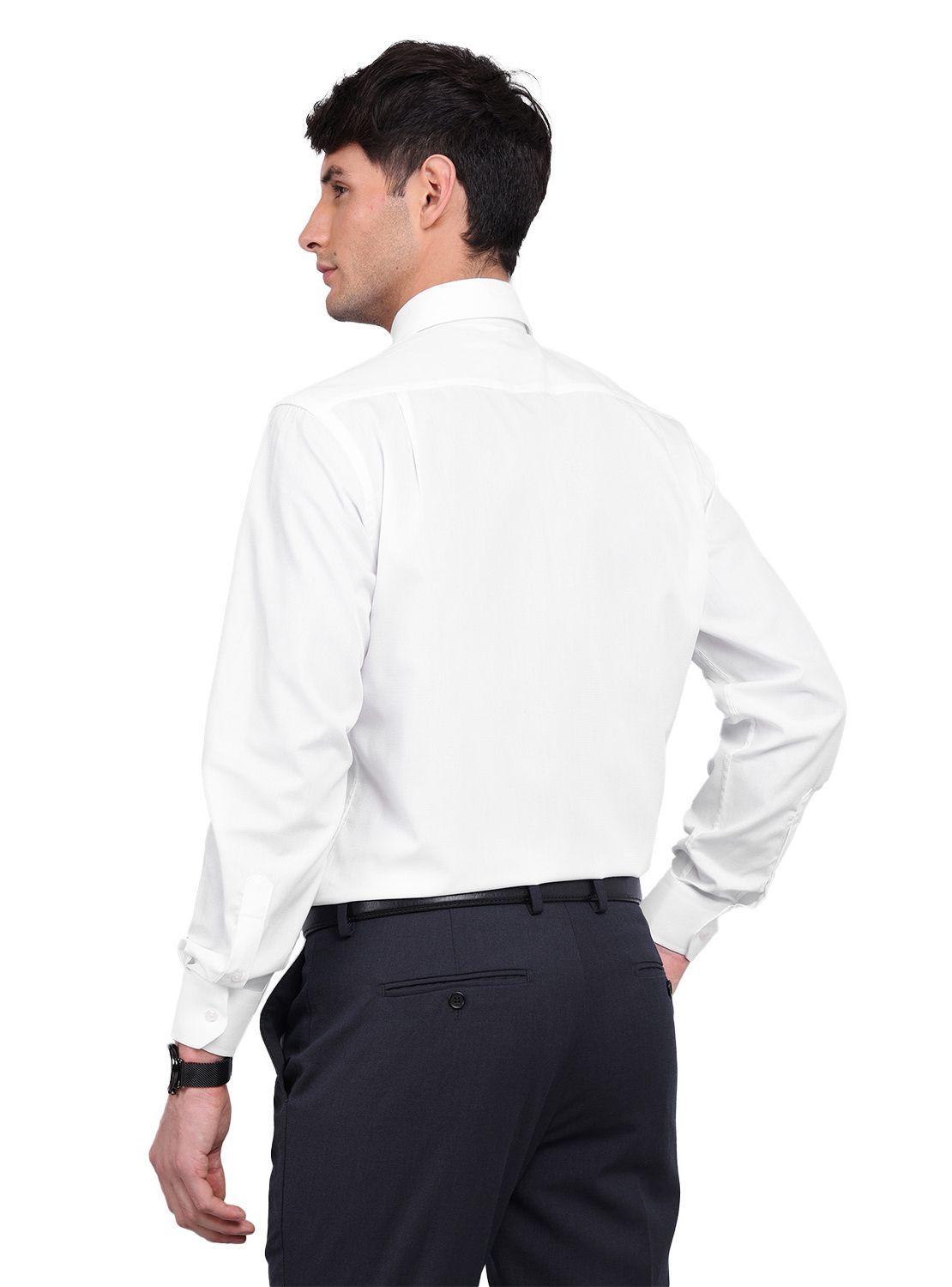 Camisa Blanca Van Heusen Hombre Formal Tailored Fit Sin Bolsillo Cuello Italiano-2