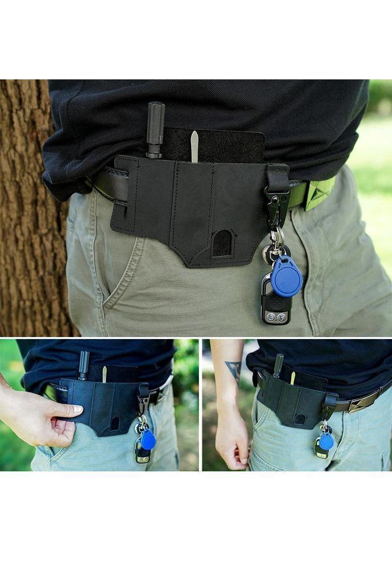 Organizador Táctico Cintura Hombre. Para Llaves y Accesorios. Negro-4