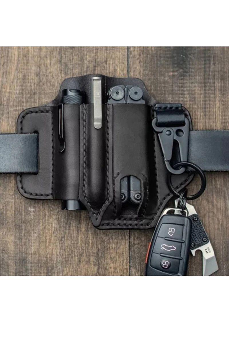 Organizador Táctico Cintura Hombre. Para Llaves y Accesorios. Negro-2