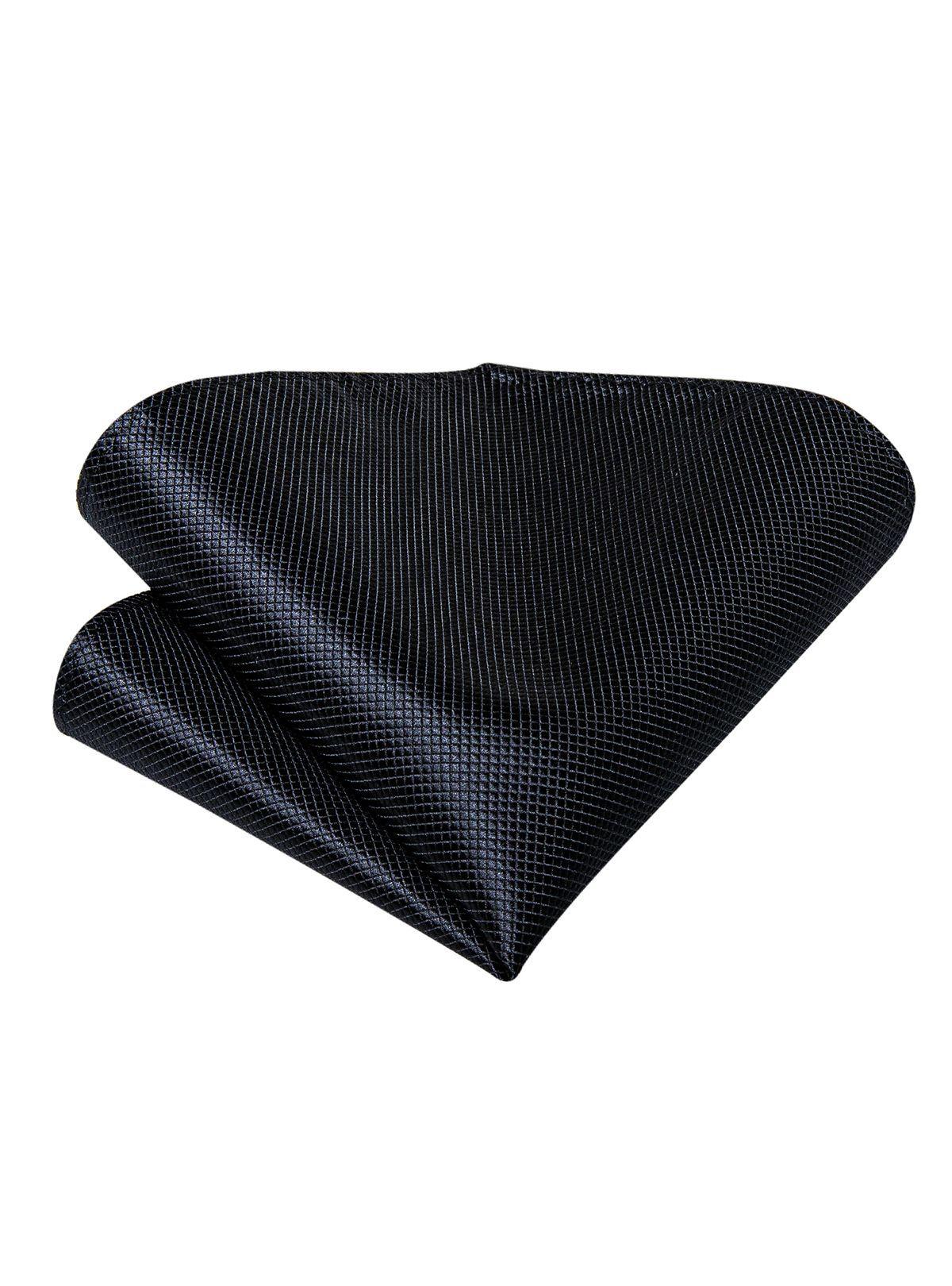 Set Corbata + Paño + Collera formal hombre. Modelo Negro Classic-3