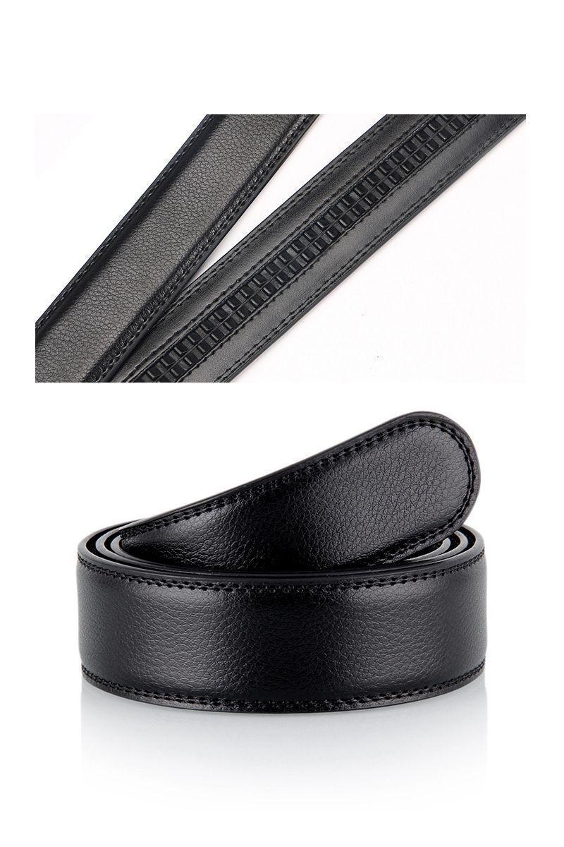 Cinturon ejecutivo automatico cuero negro hombre. Slim Plated-3