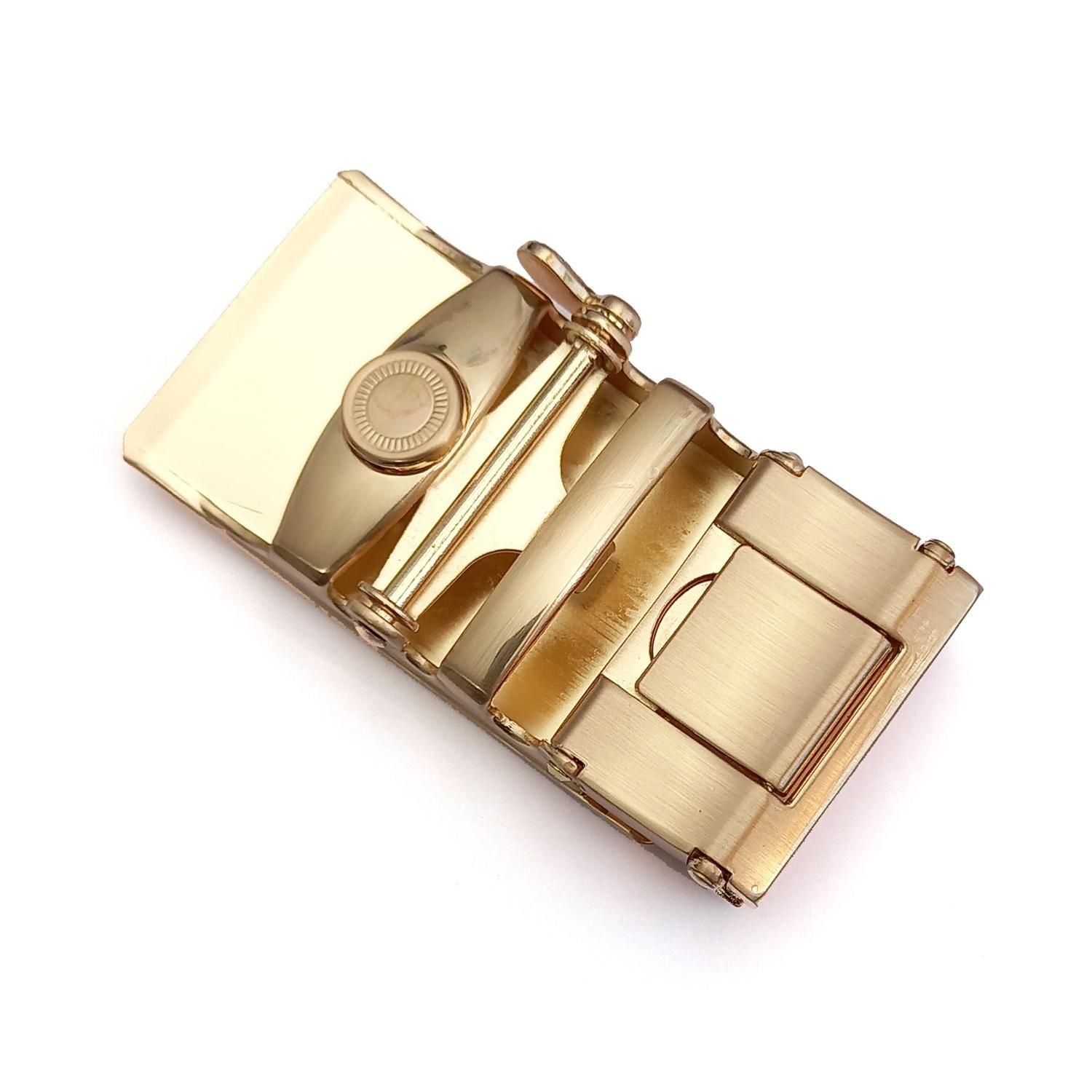 Cinturón ejecutivo hombre hebilla automática modelo Pure Golden-2