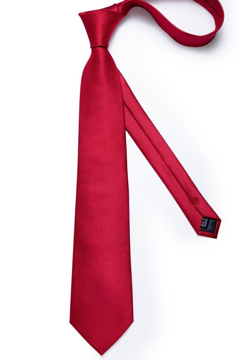 Corbata para regalo Hombre con nudo metalico paño y colleras en Caja-2