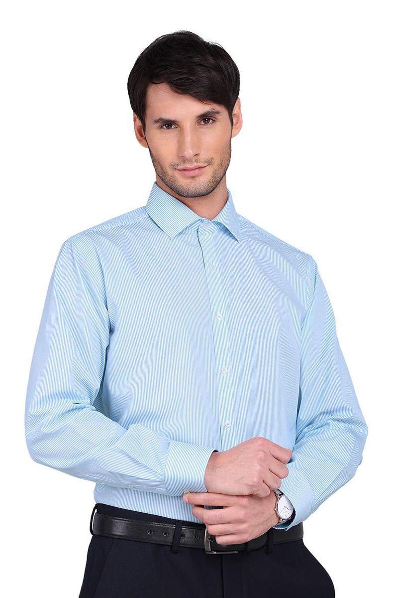 Camisa ARROW Slim Fit Formal a Rayas Hombre Cuello Italiano Sin Bolsillo-0