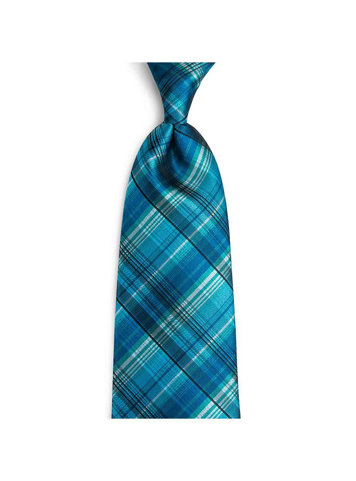 Corbata Hombre Seda + Paño + Colleras formal. Modelo Azul Cenizas-3