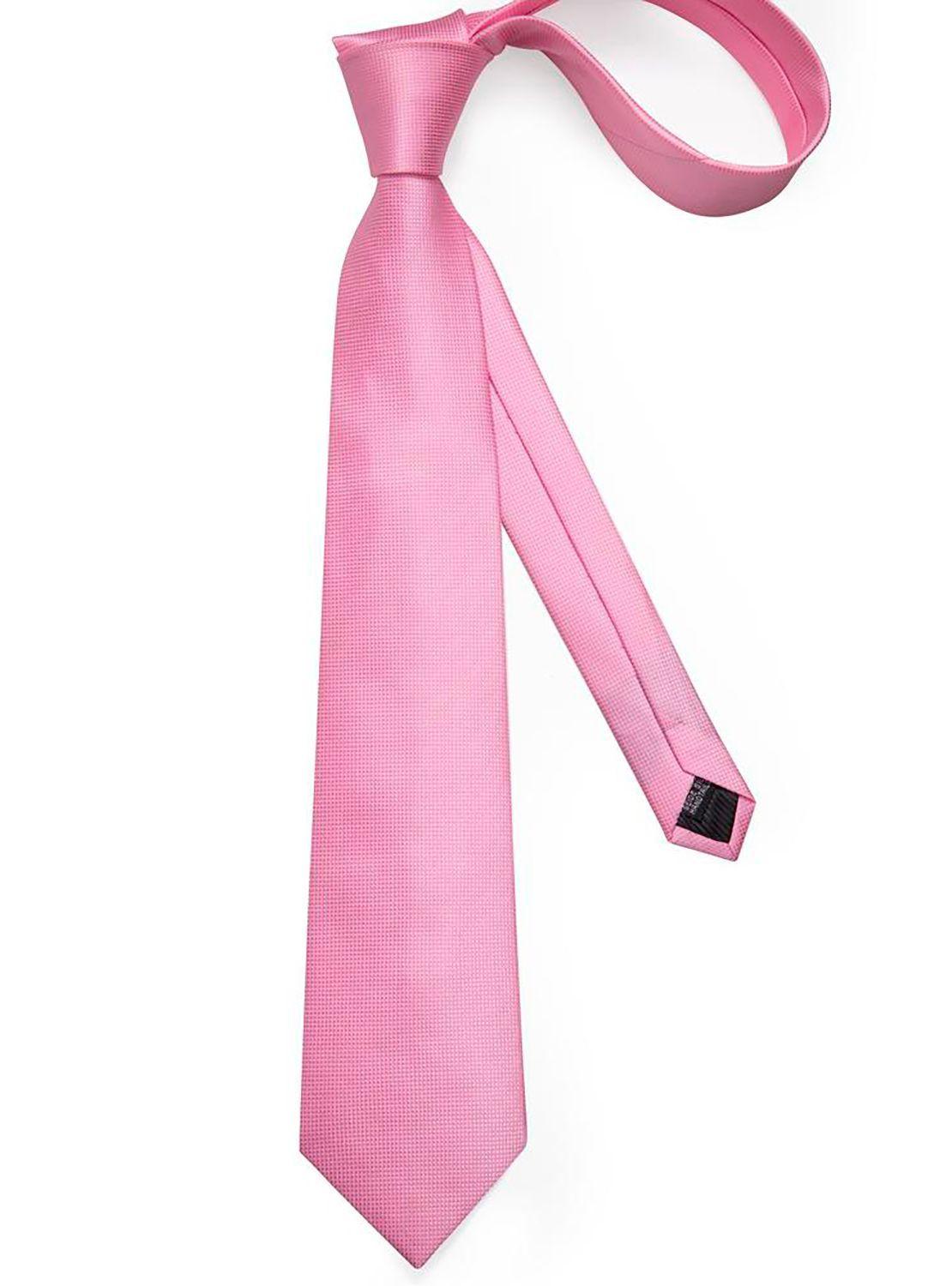 Set Corbata + Paño + Collera formal hombre. Modelo Rosa Classic-5