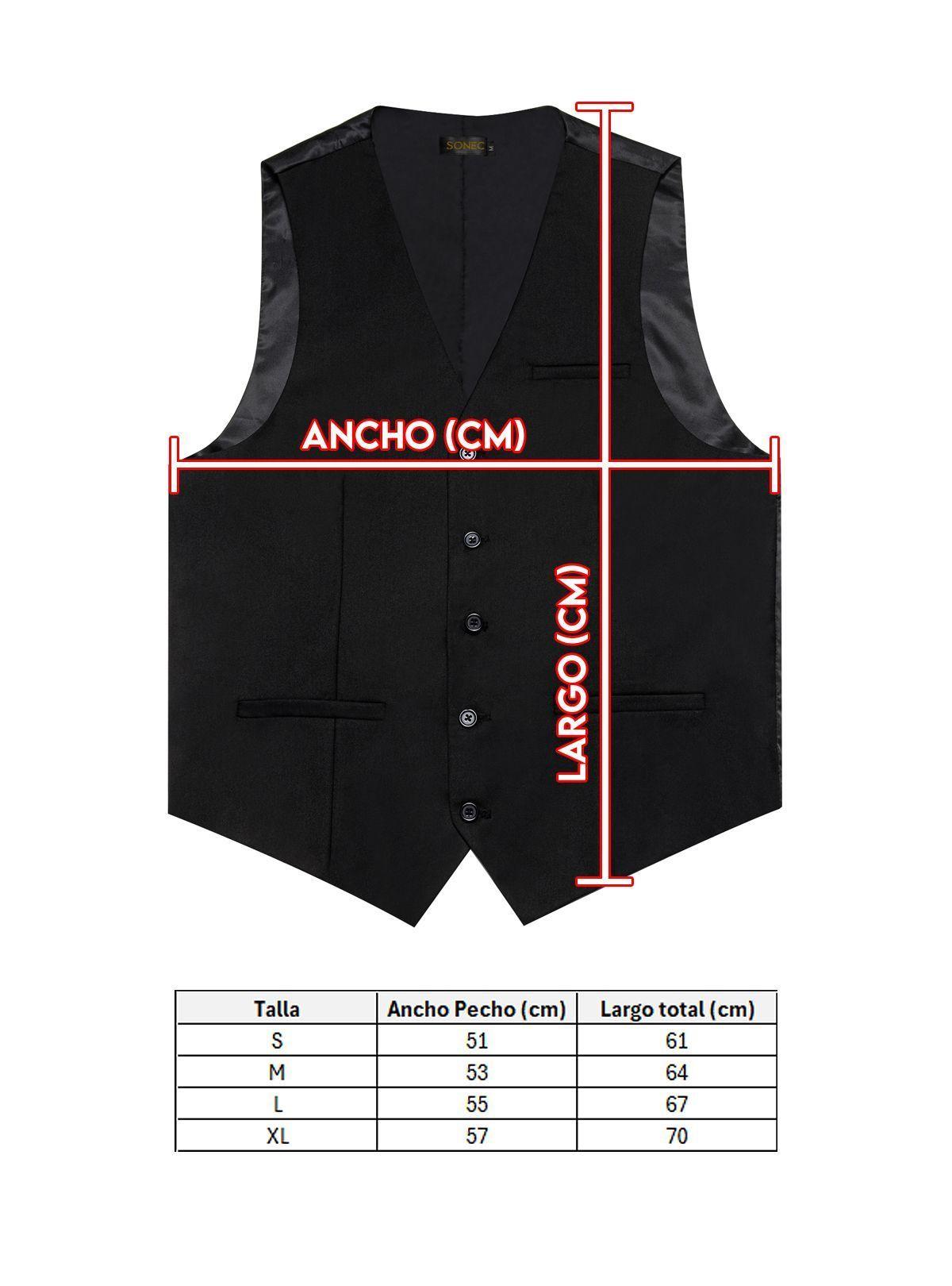 Chaleco Gilet Hombre Chaqueta formal sin mangas Matrimonio-6