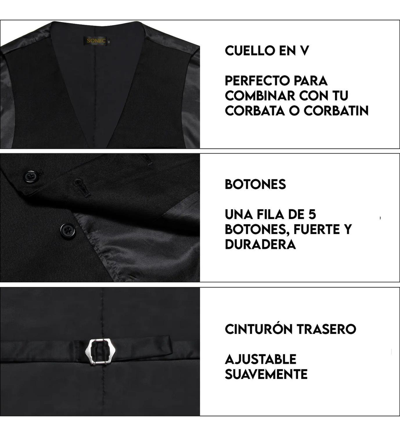 Chaleco Gilet Hombre. Chaqueta Formal Sin Mangas Matrimonio-6