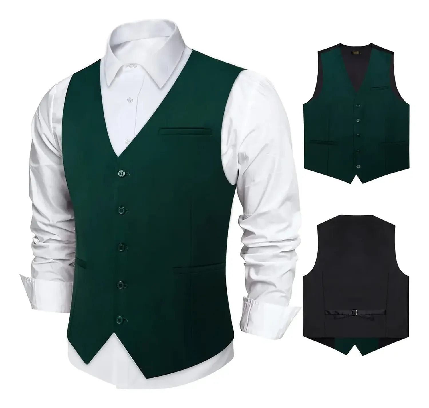 Chaleco Gilet Hombre. Chaqueta Formal Sin Mangas Matrimonio-0