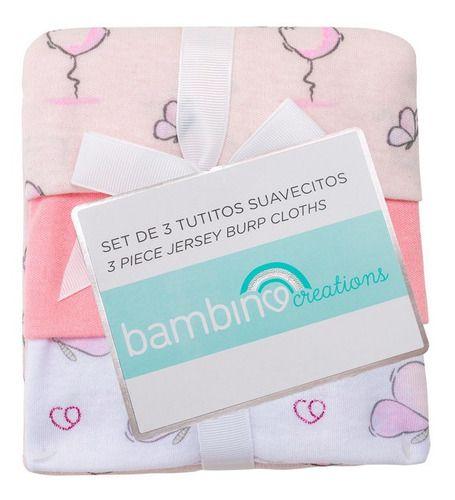 Set 3 Piezas Tutitos Suavecitos Bambino  Elefante Rosado-1