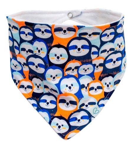 Baberos Bandana 2 Piezas Bambino Algodón Celeste-4