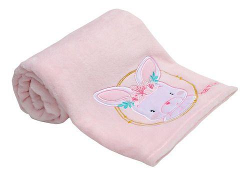 Frazada De Coral Plush Bambino  Conejo Rosado-0