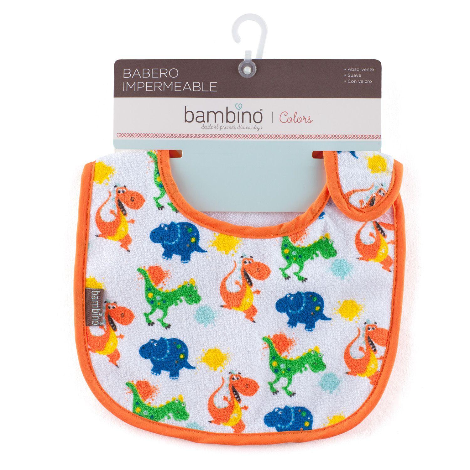 Babero De Toalla Colors Dinosaurios Multicolor-0