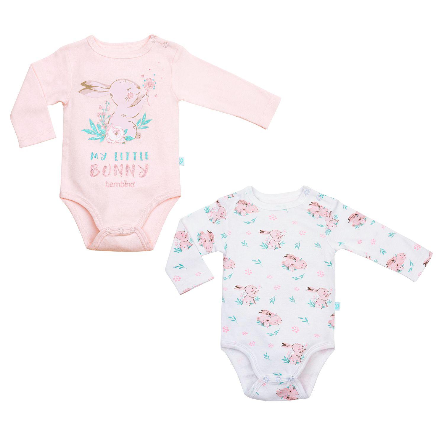 Set 2 Piezas Bodys Manga Larga Bambino 9-12 Meses-0
