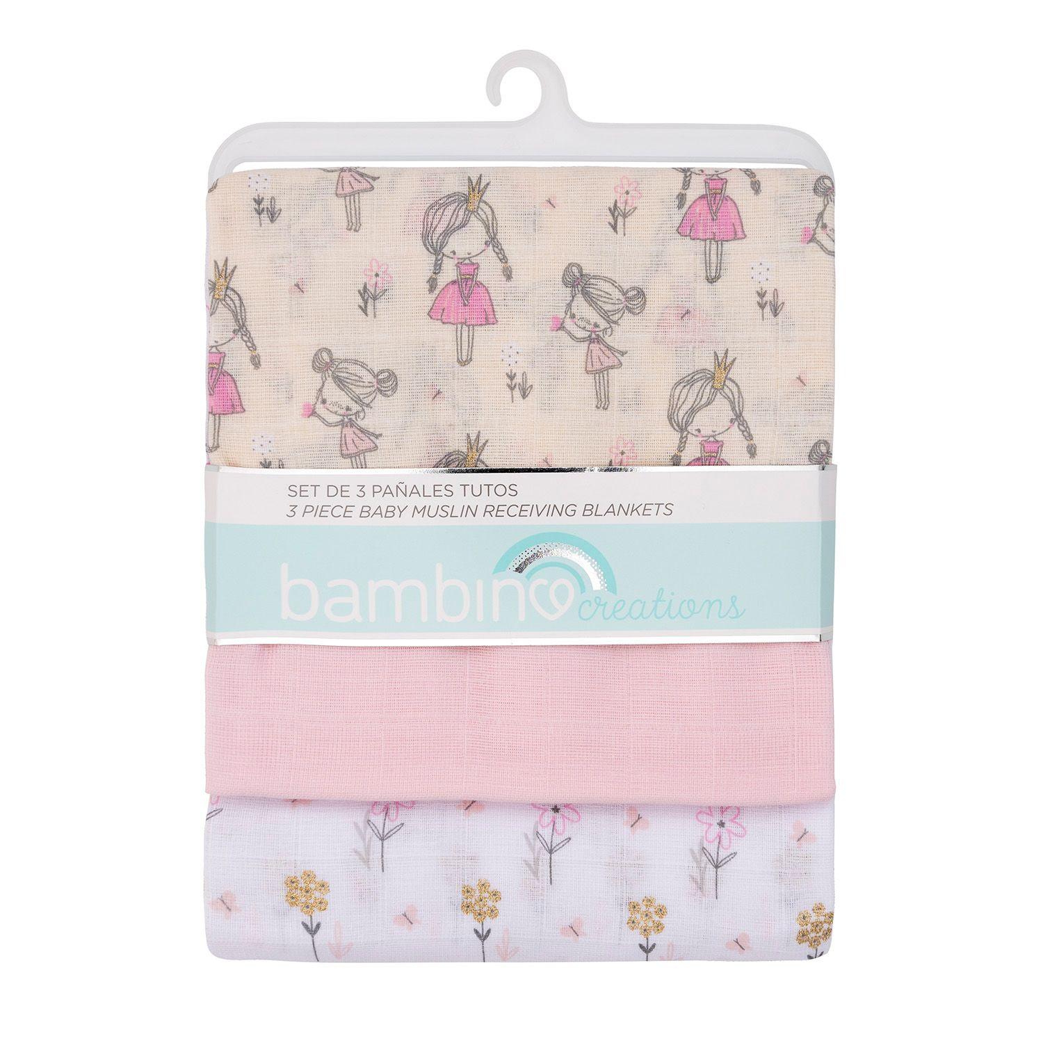 Set 3 Pañales Tuto Beige Princesas Niña-0