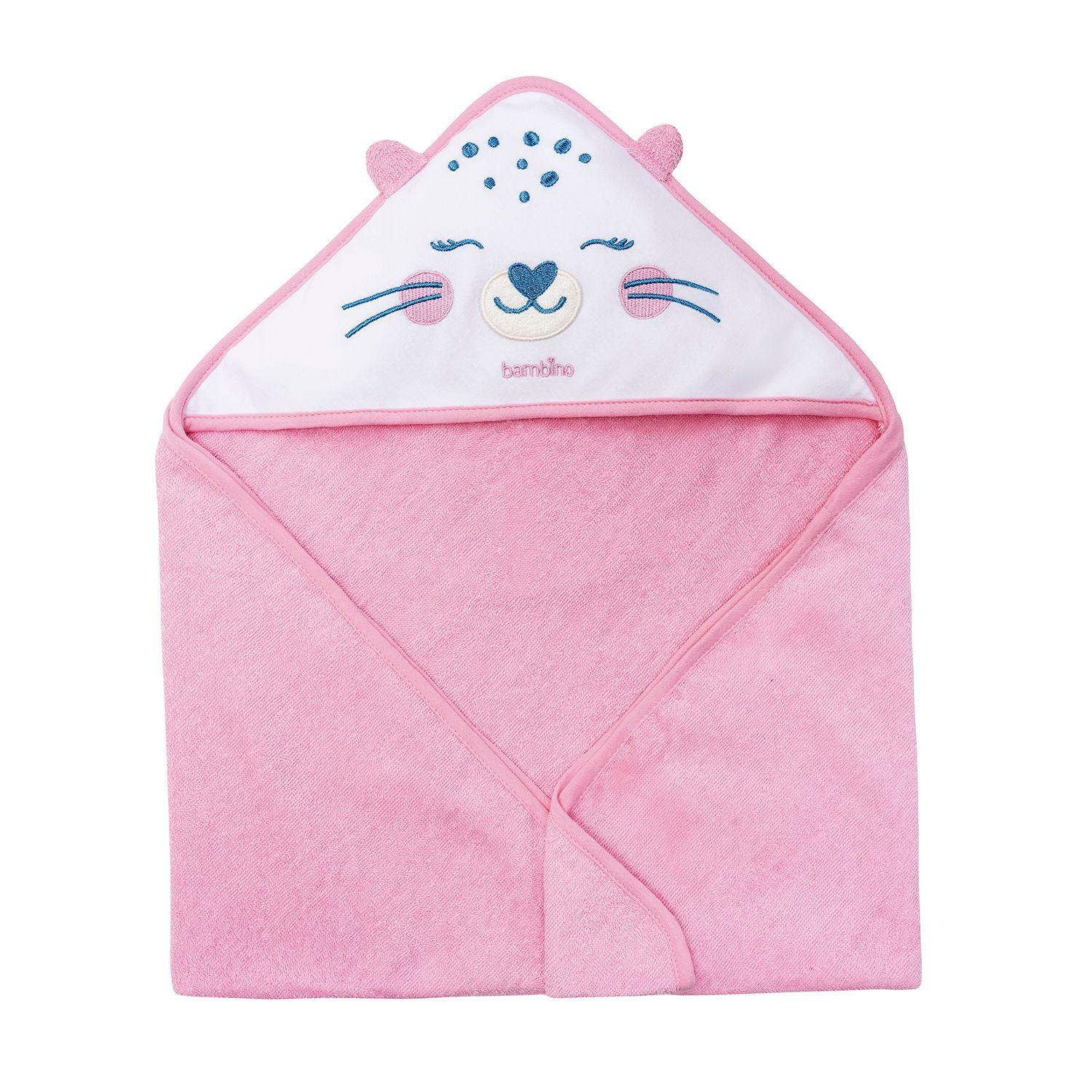 Toalla Con Capucha Fucsia Chita Niña-1