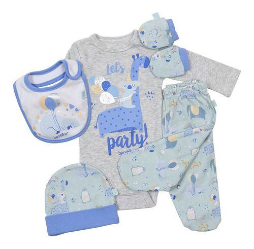 Set 5 Piezas Baby Gift Bambino Creations Animales Celeste-3