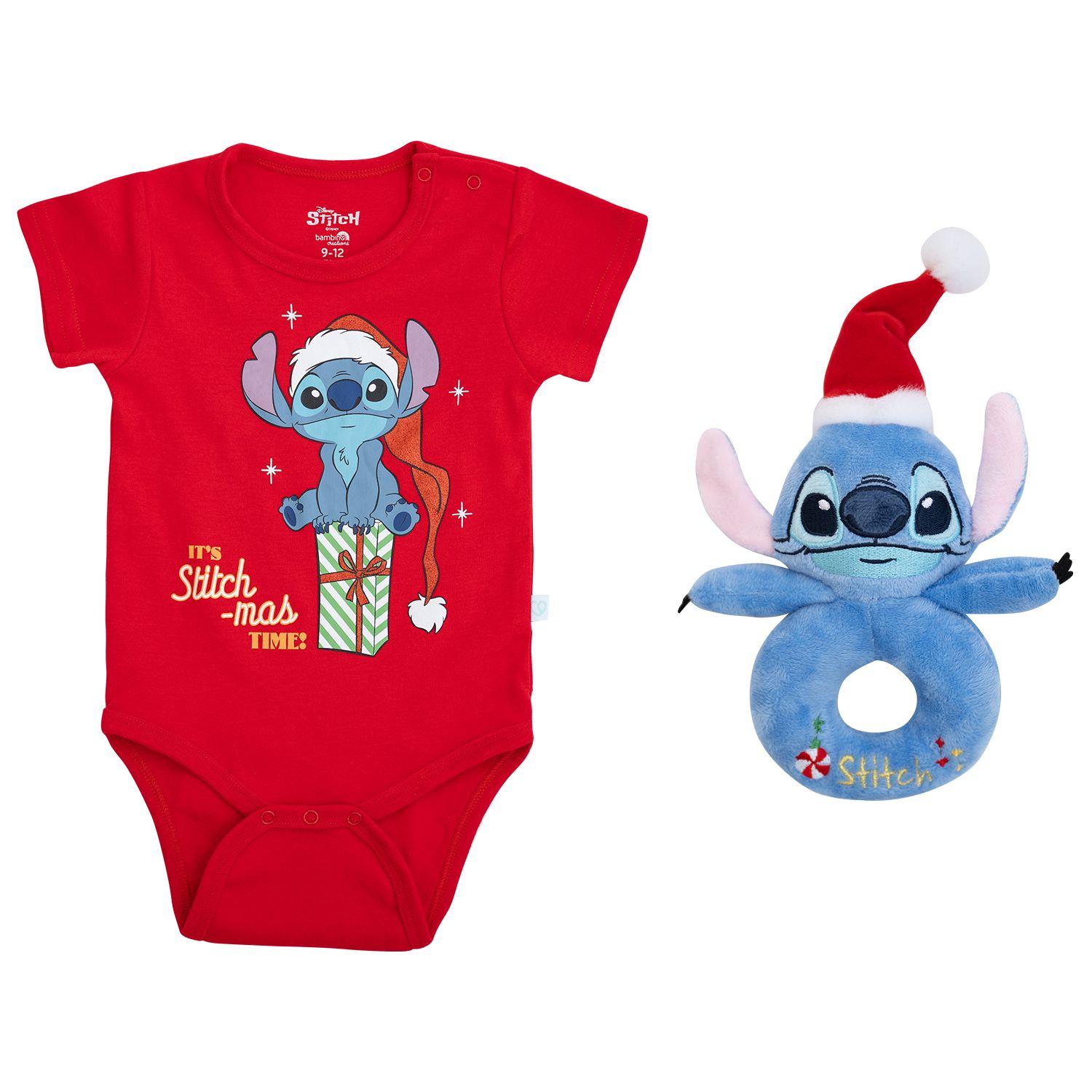 Set 2 Piezas Navidad Stitch Unisex 0 - 12 Meses-1