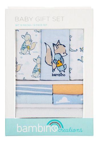 Set 12 Piezas Piezas Baby Gift Bambino Zorro Celeste-3