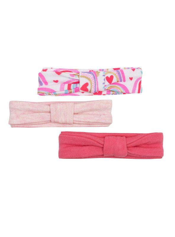 Set 3 Piezas Cintillos Bambino Creations Arcoiris Fucsia-0