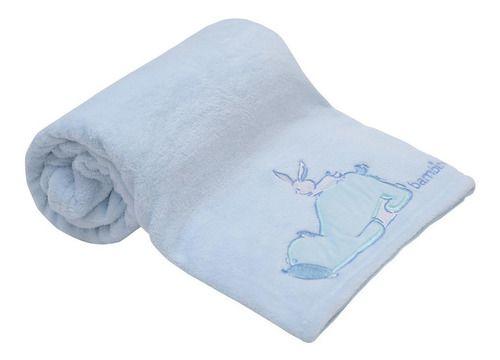 Frazada De Coral Plush Bambino  Oso Celeste-0