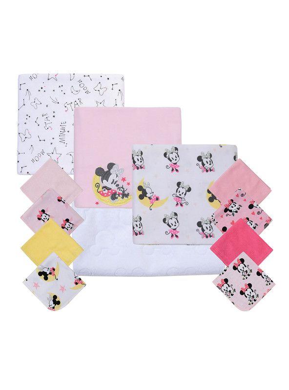 Set 12 Piezas Baby Gift Bambino Minnie Moon And Stars Rosado-1