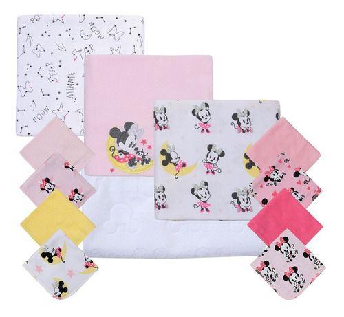 Set 12 Piezas Baby Gift Bambino Minnie Moon And Stars Rosado-2