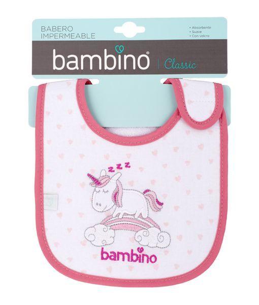 Babero Toalla Modern Niña Rosado Unicornio-1