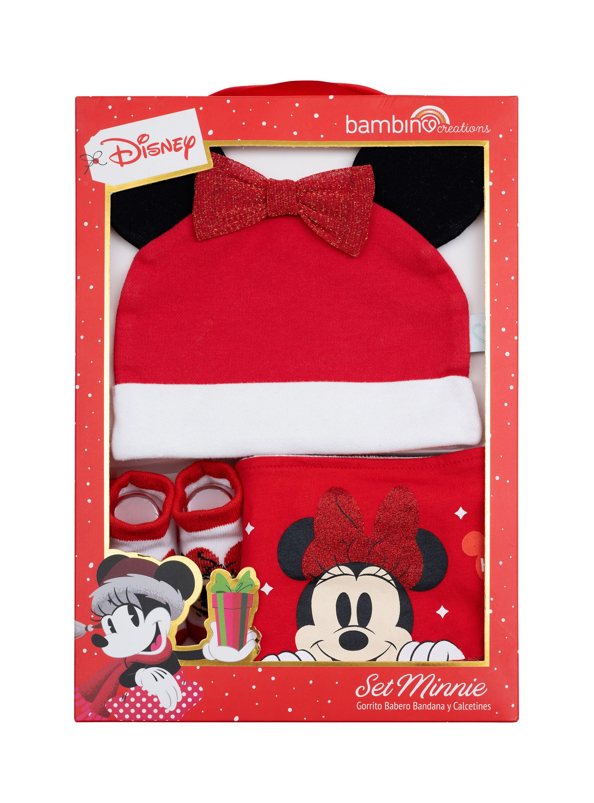 Set 3 Piezas NAVIDAD Rojo Minnie Niña-1