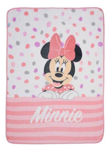 Frazada Coral Bambino  Minnie Puntos Blanco-0